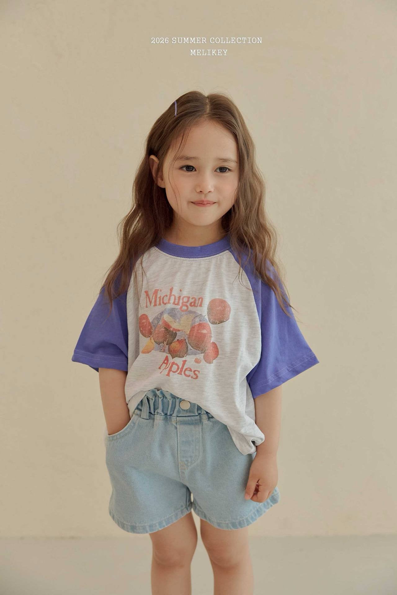 ［Melikey］Apple raglan tee