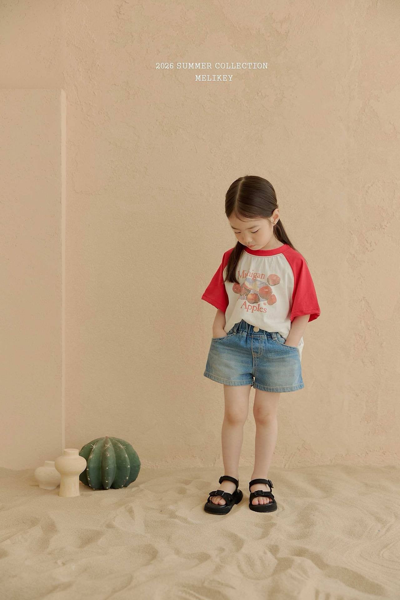 ［Melikey］Apple raglan tee