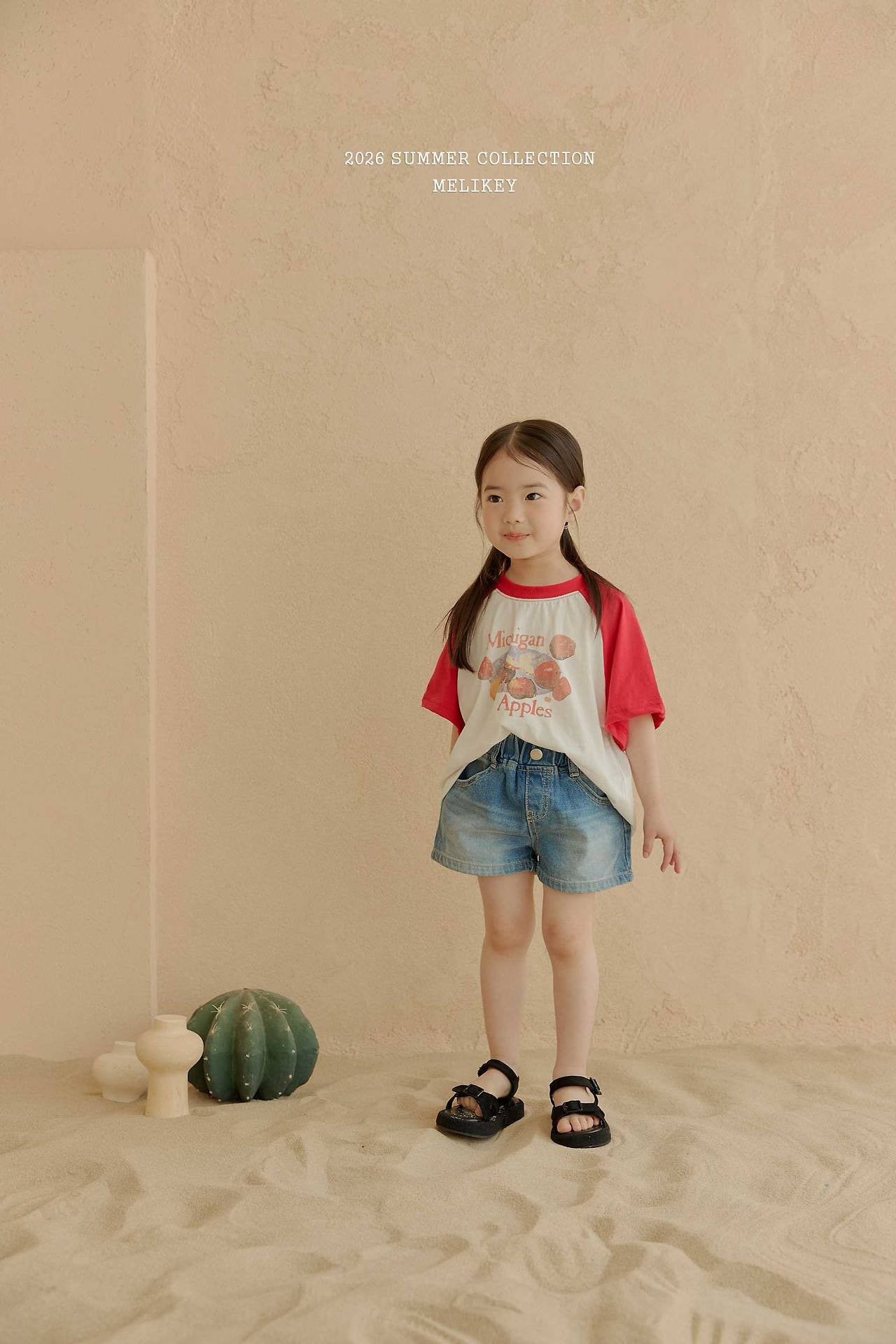 ［Melikey］Apple raglan tee