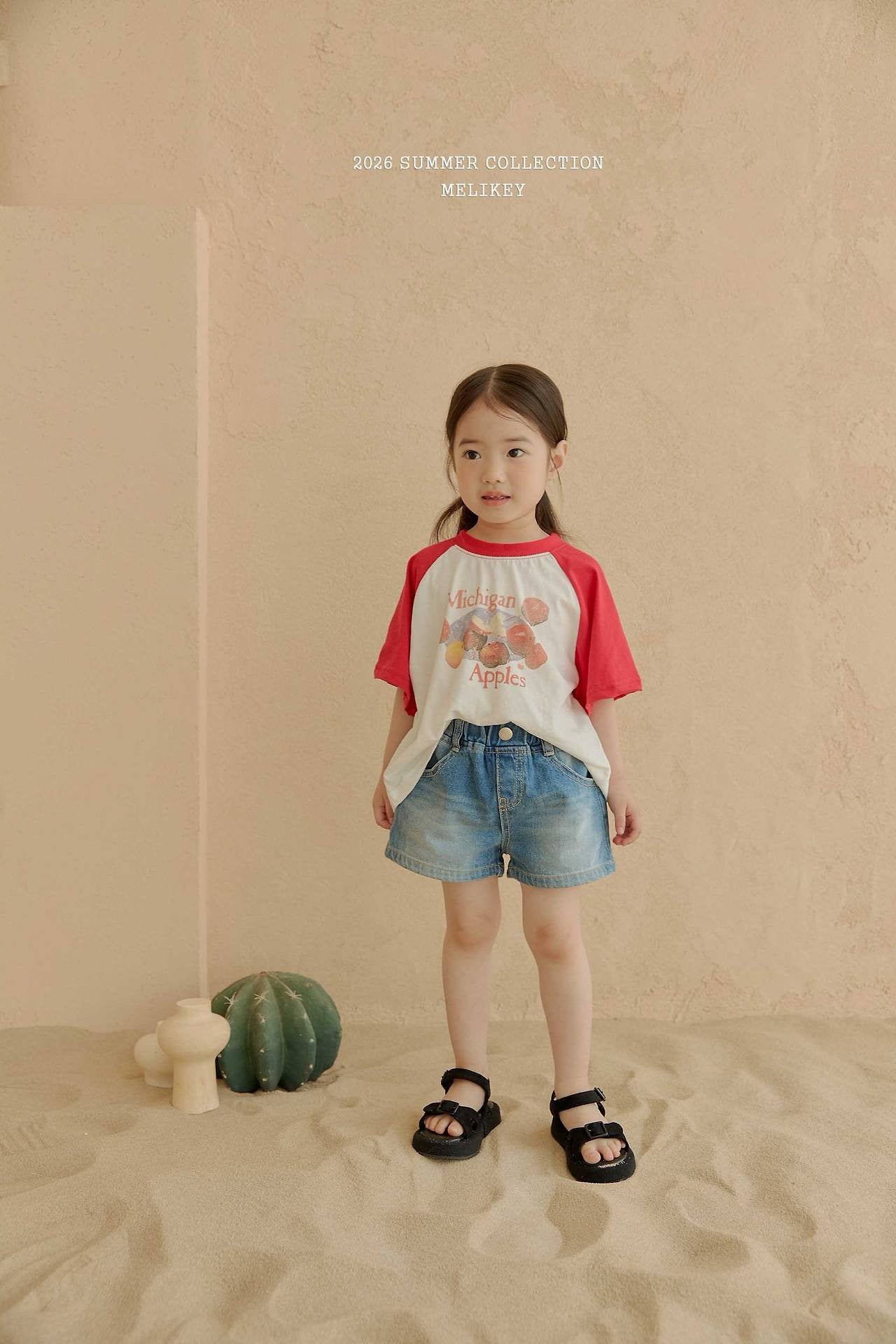 ［Melikey］Apple raglan tee