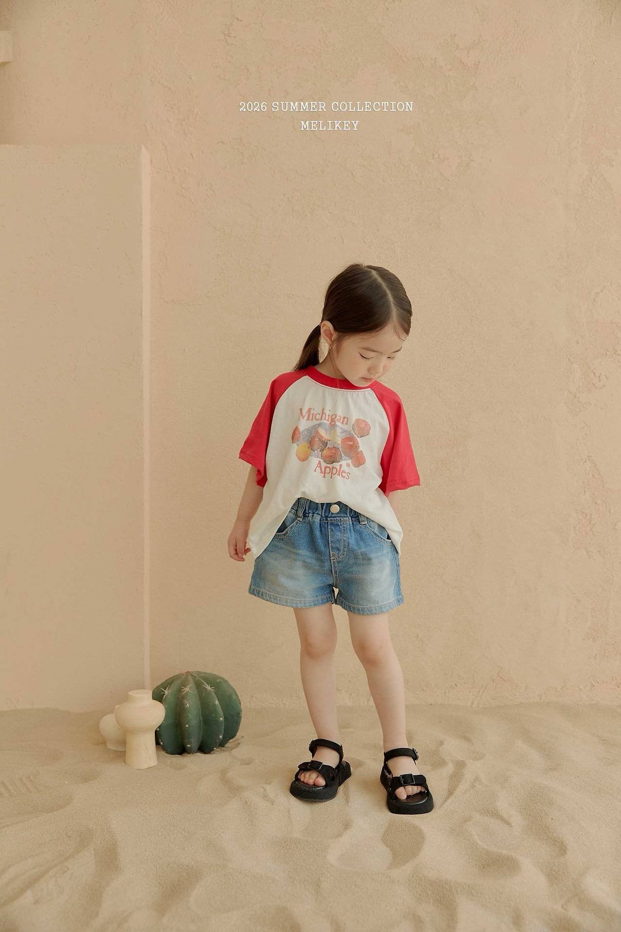 ［Melikey］Apple raglan tee