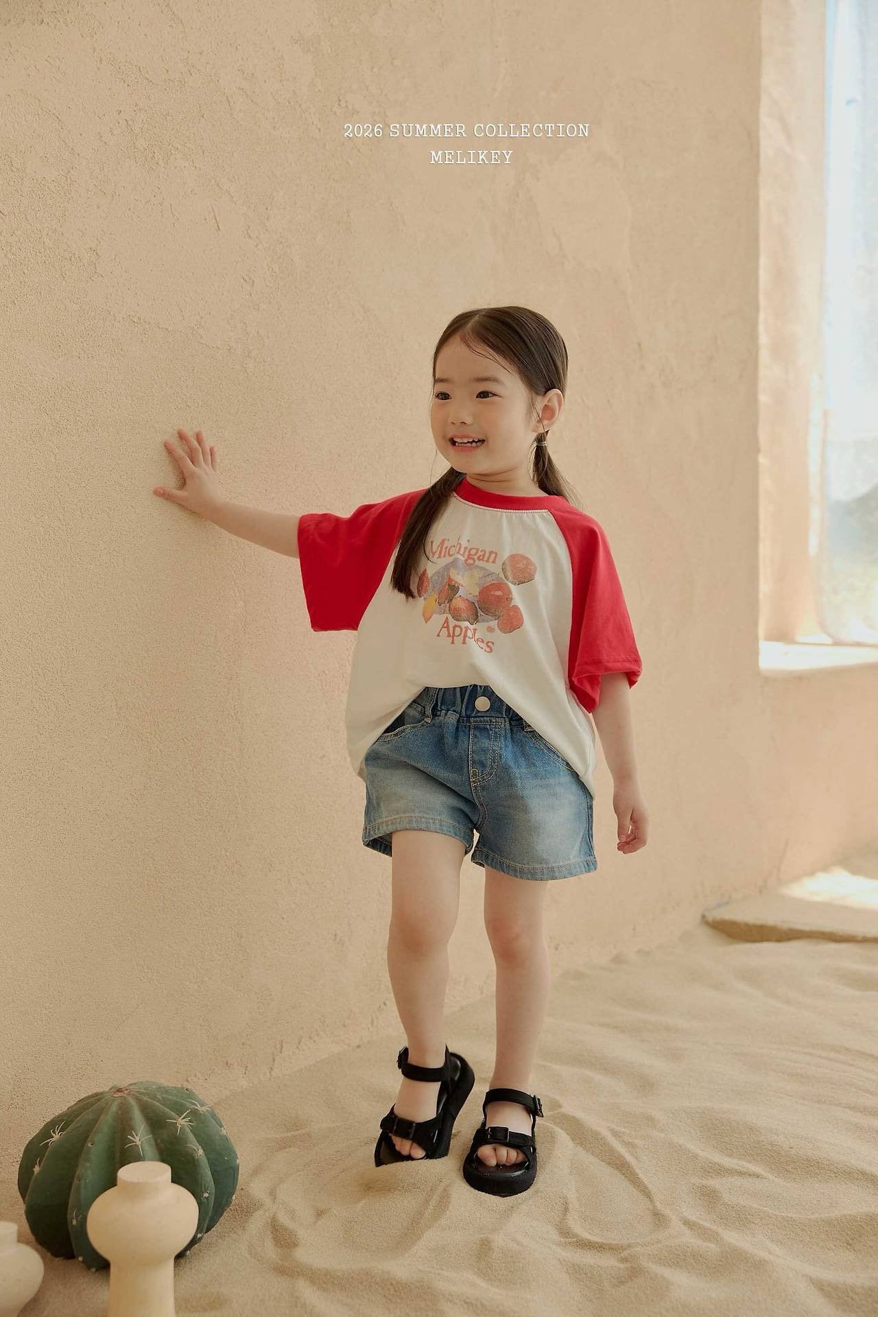 ［Melikey］Apple raglan tee