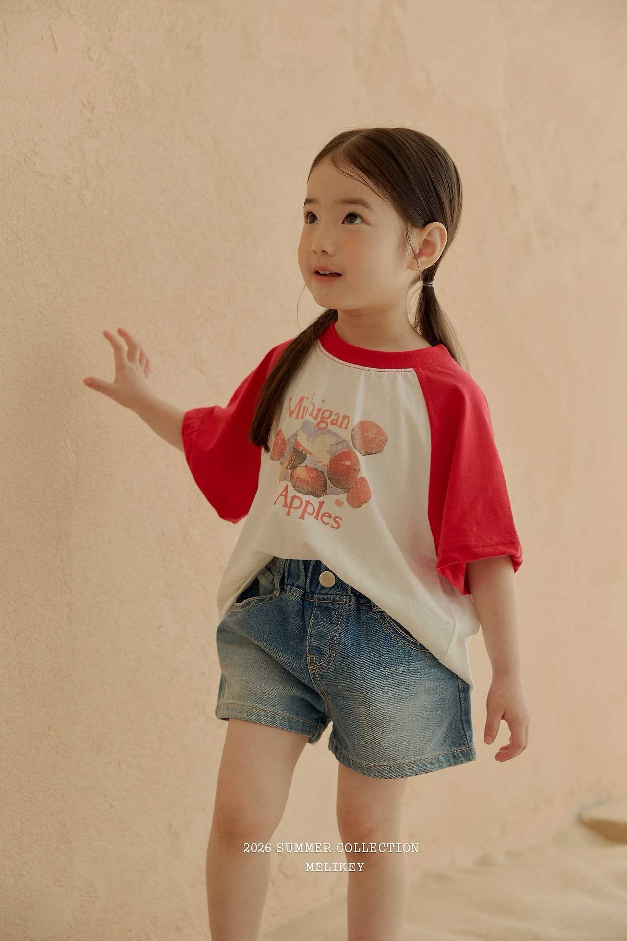 ［Melikey］Apple raglan tee