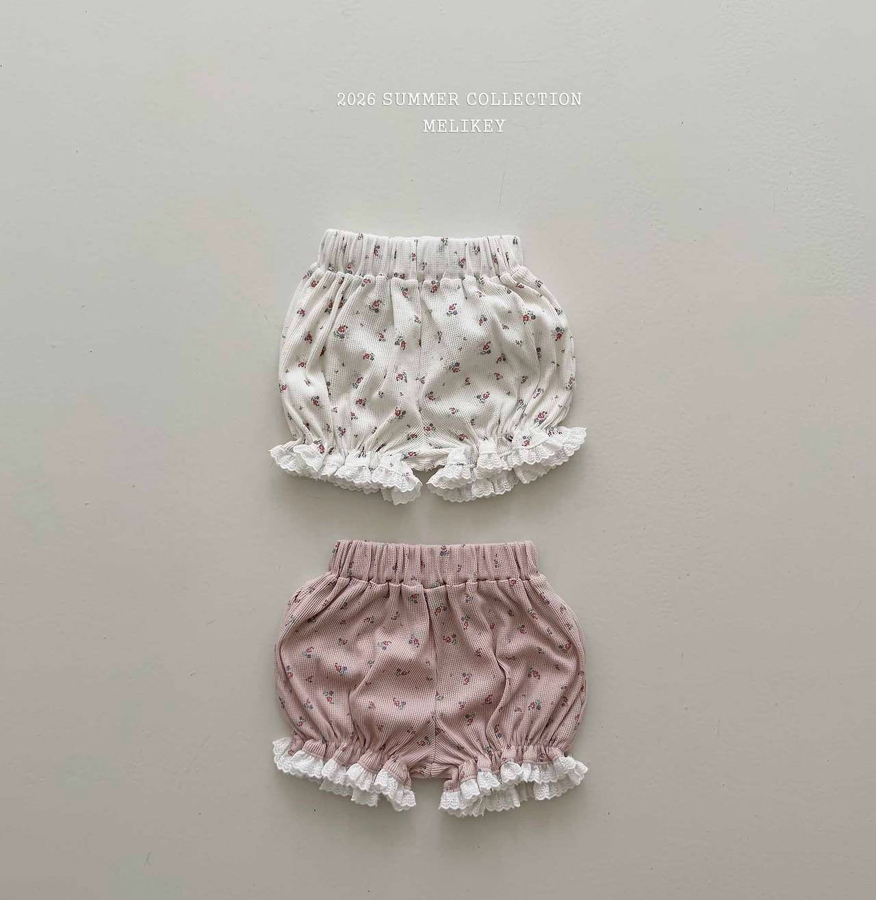 ［Melikey］Flower bonbon pumpkin pants