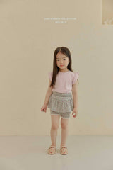 ［Melikey］Shirring flower half leggings skirt