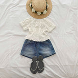 ［Melikey］Vivi lace puff blouse