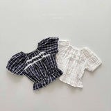 ［Melikey］Vivi lace puff blouse