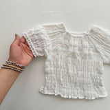 ［Melikey］Vivi lace puff blouse