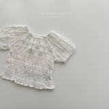 ［Melikey］Vivi lace puff blouse