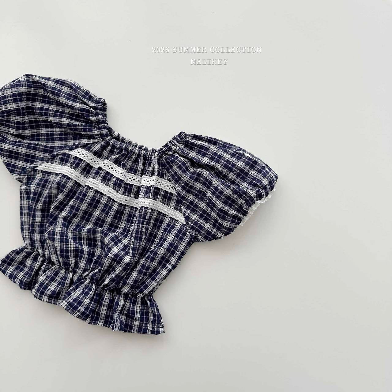 ［Melikey］Vivi lace puff blouse