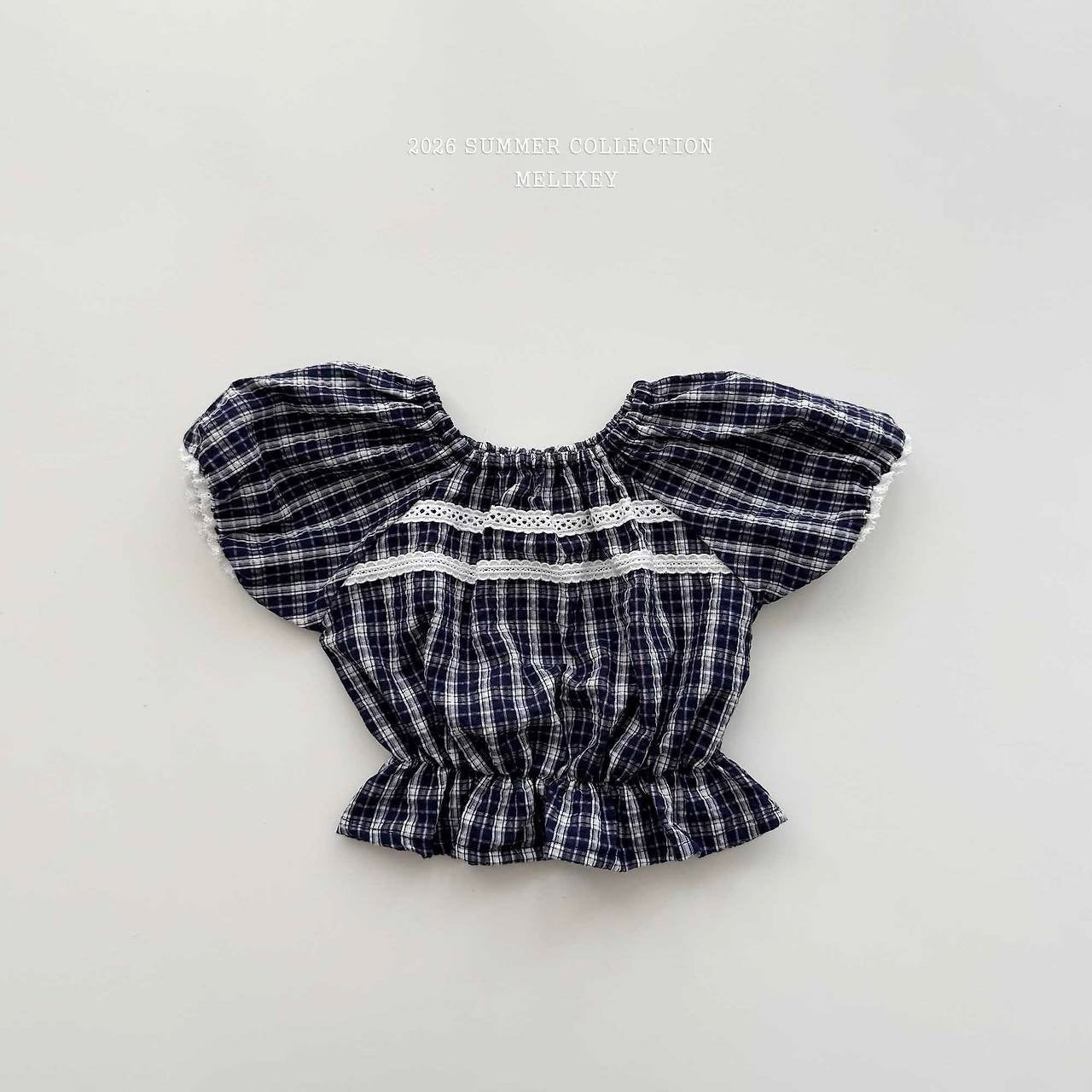 ［Melikey］Vivi lace puff blouse