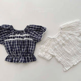［Melikey］Vivi lace puff blouse