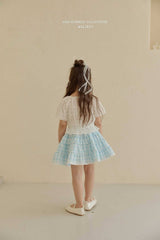 ［Melikey］Vivi lace puff blouse