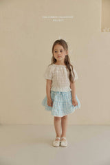 ［Melikey］Vivi lace puff blouse