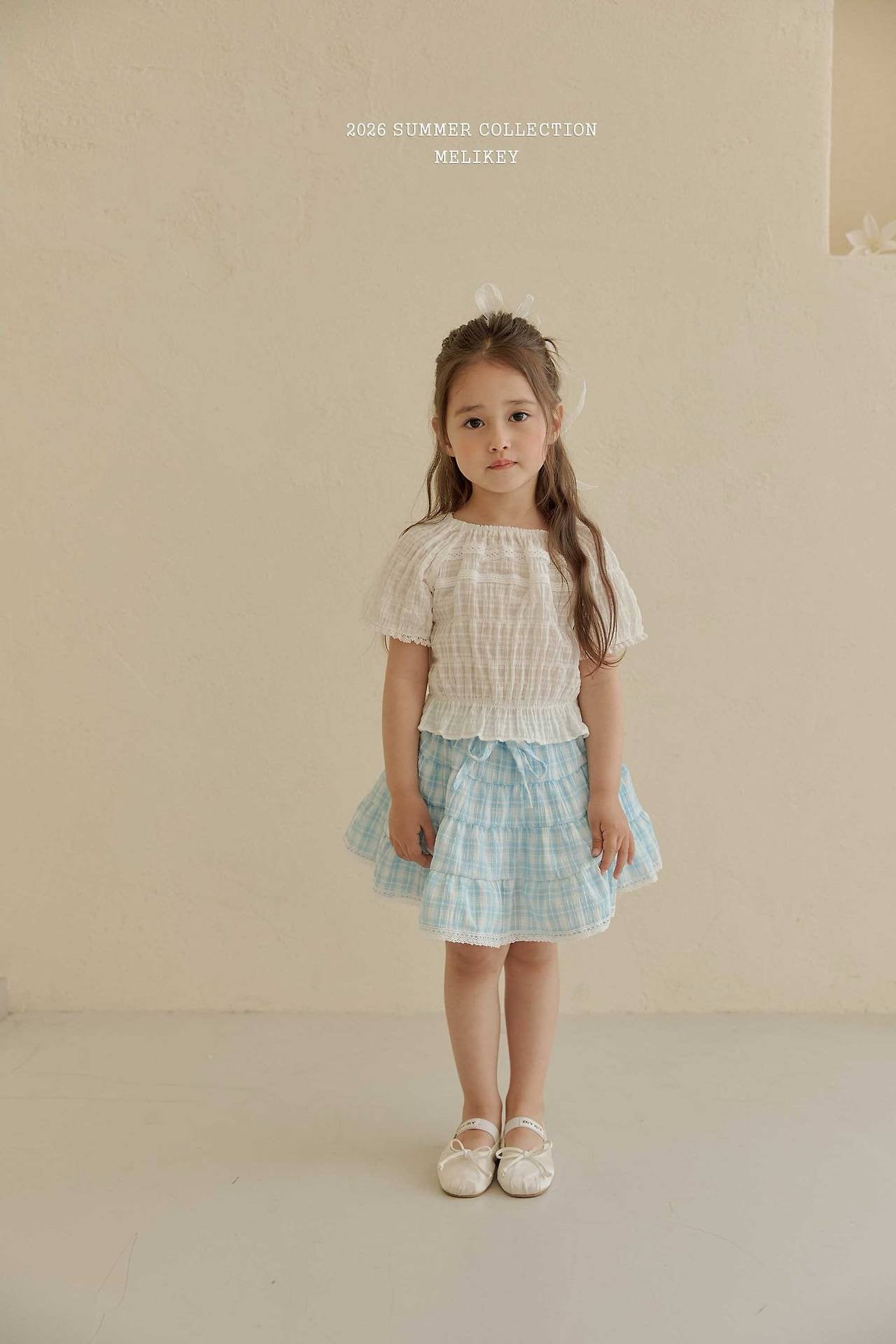 ［Melikey］Vivi lace puff blouse