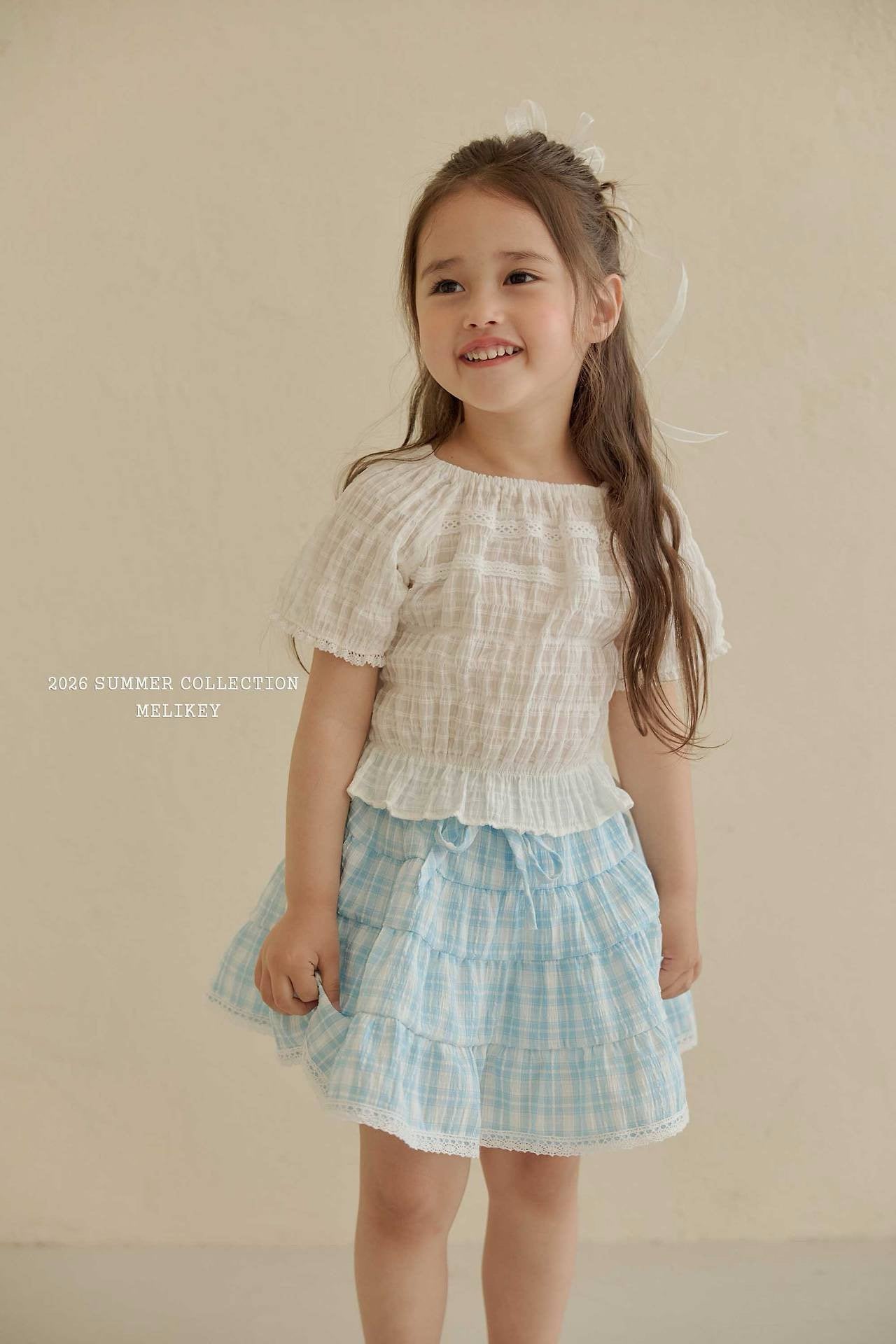 ［Melikey］Vivi lace puff blouse