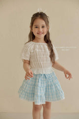［Melikey］Vivi lace puff blouse