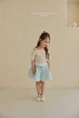 ［Melikey］Vivi lace puff blouse