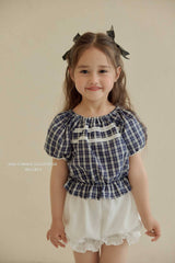 ［Melikey］Vivi lace puff blouse