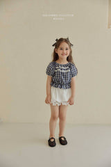 ［Melikey］Vivi lace puff blouse