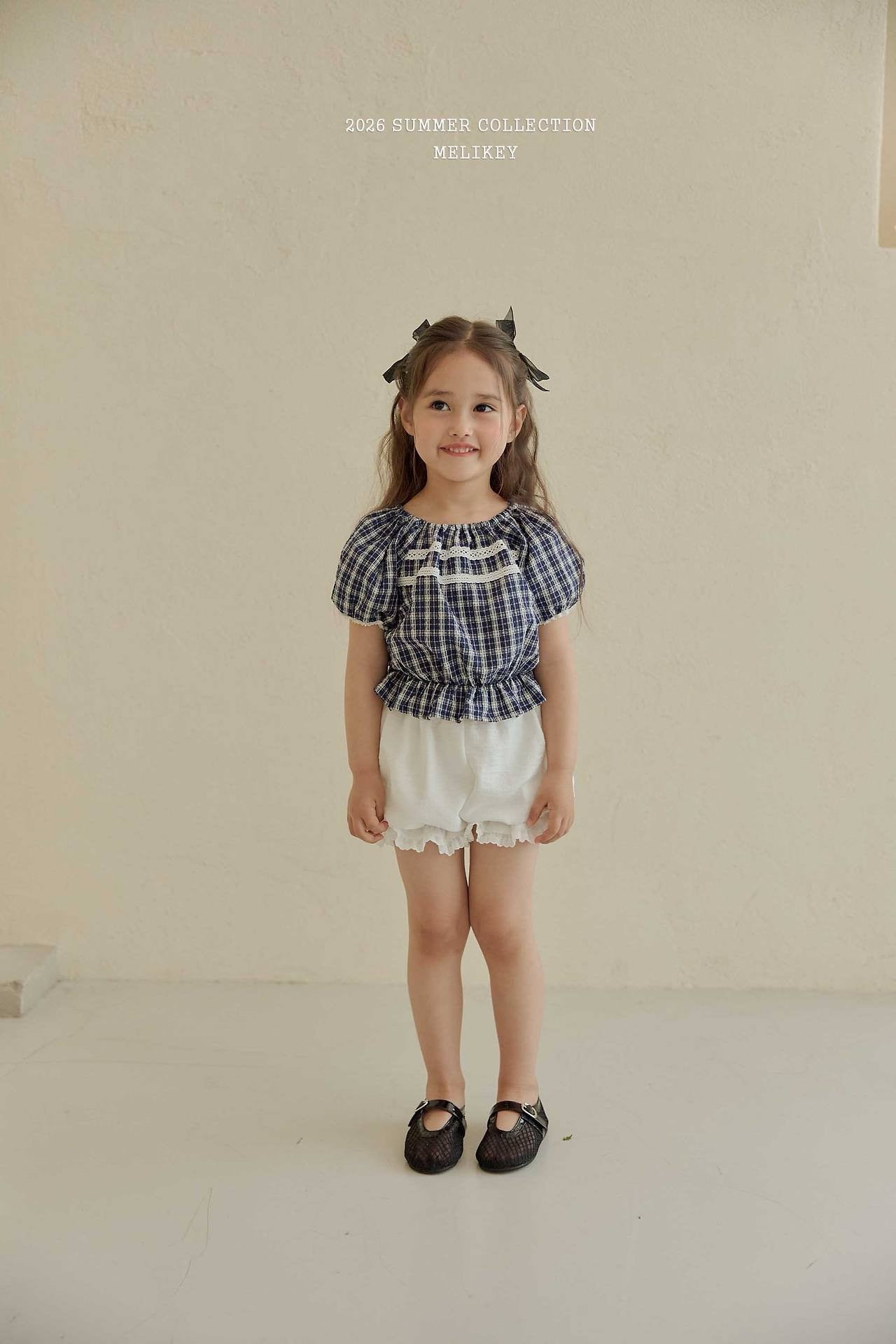 ［Melikey］Vivi lace puff blouse