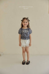 ［Melikey］Vivi lace puff blouse