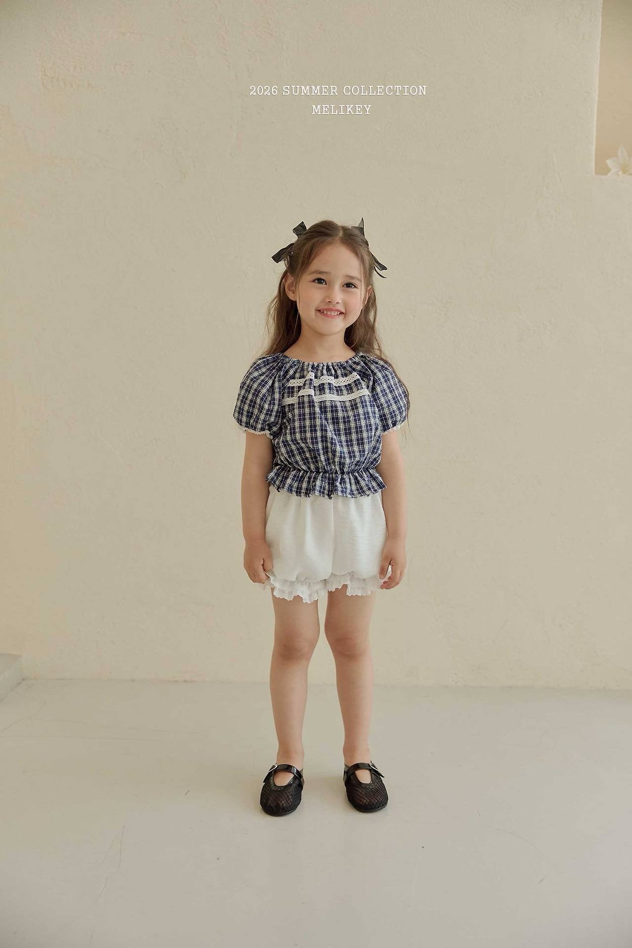 ［Melikey］Vivi lace puff blouse