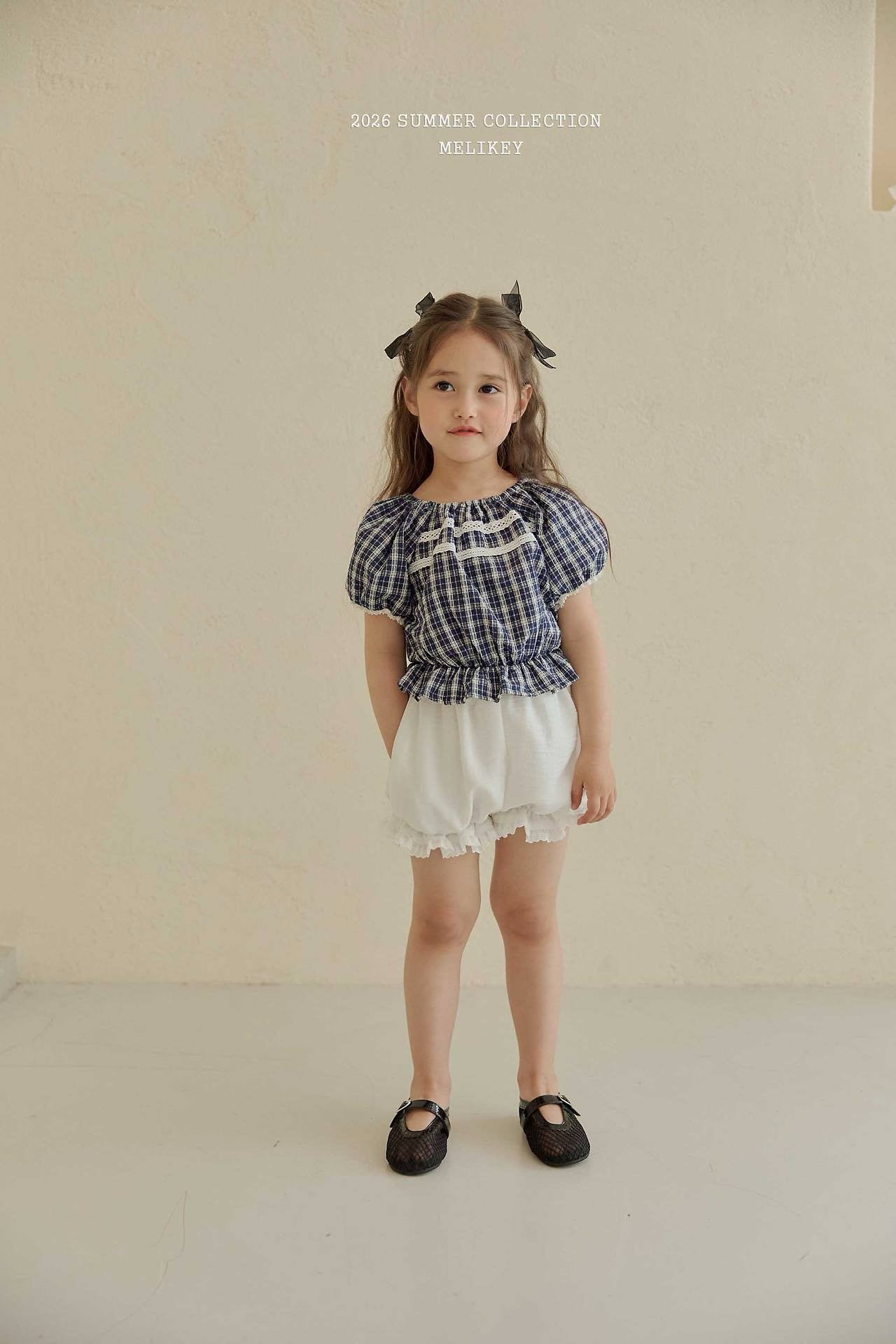 ［Melikey］Vivi lace puff blouse