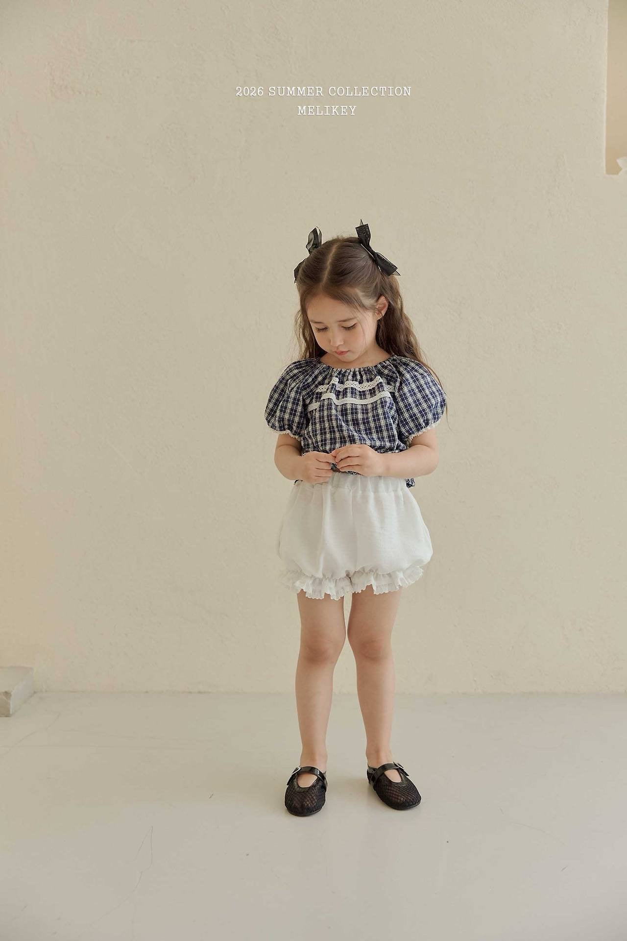 ［Melikey］Vivi lace puff blouse