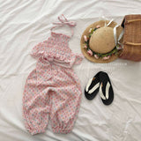 ［Melikey］Jelly flower halter neck tops