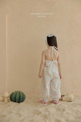 ［Melikey］Jelly flower jpgger pants