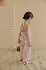 ［Melikey］Jelly flower jpgger pants