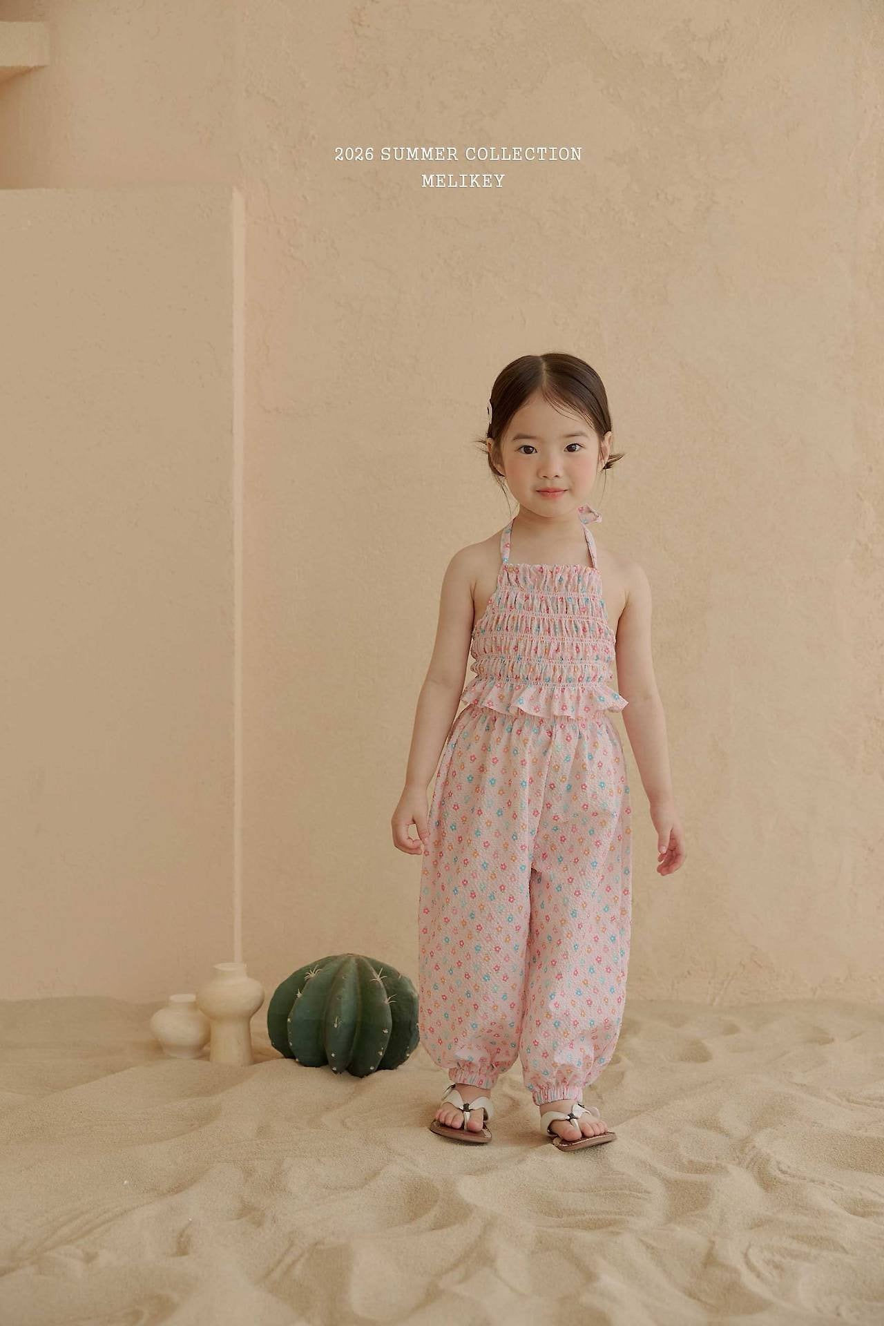 ［Melikey］Jelly flower jpgger pants