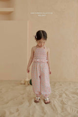 ［Melikey］Jelly flower jpgger pants