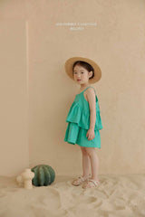 ［Melikey］Hawaii cancan one-piece