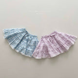 ［Melikey］Pocari check cancan skirt