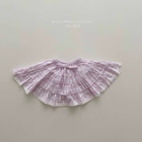 ［Melikey］Pocari check cancan skirt