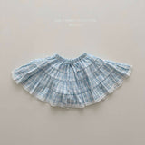 ［Melikey］Pocari check cancan skirt