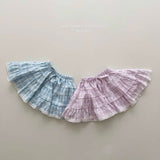 ［Melikey］Pocari check cancan skirt
