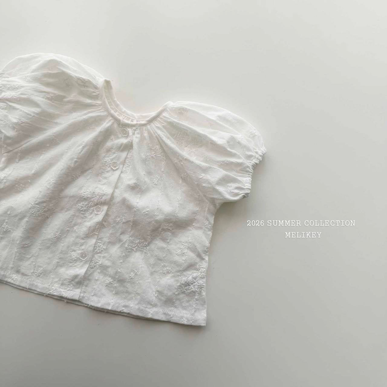 ［Melikey］Sugar shirring blouse