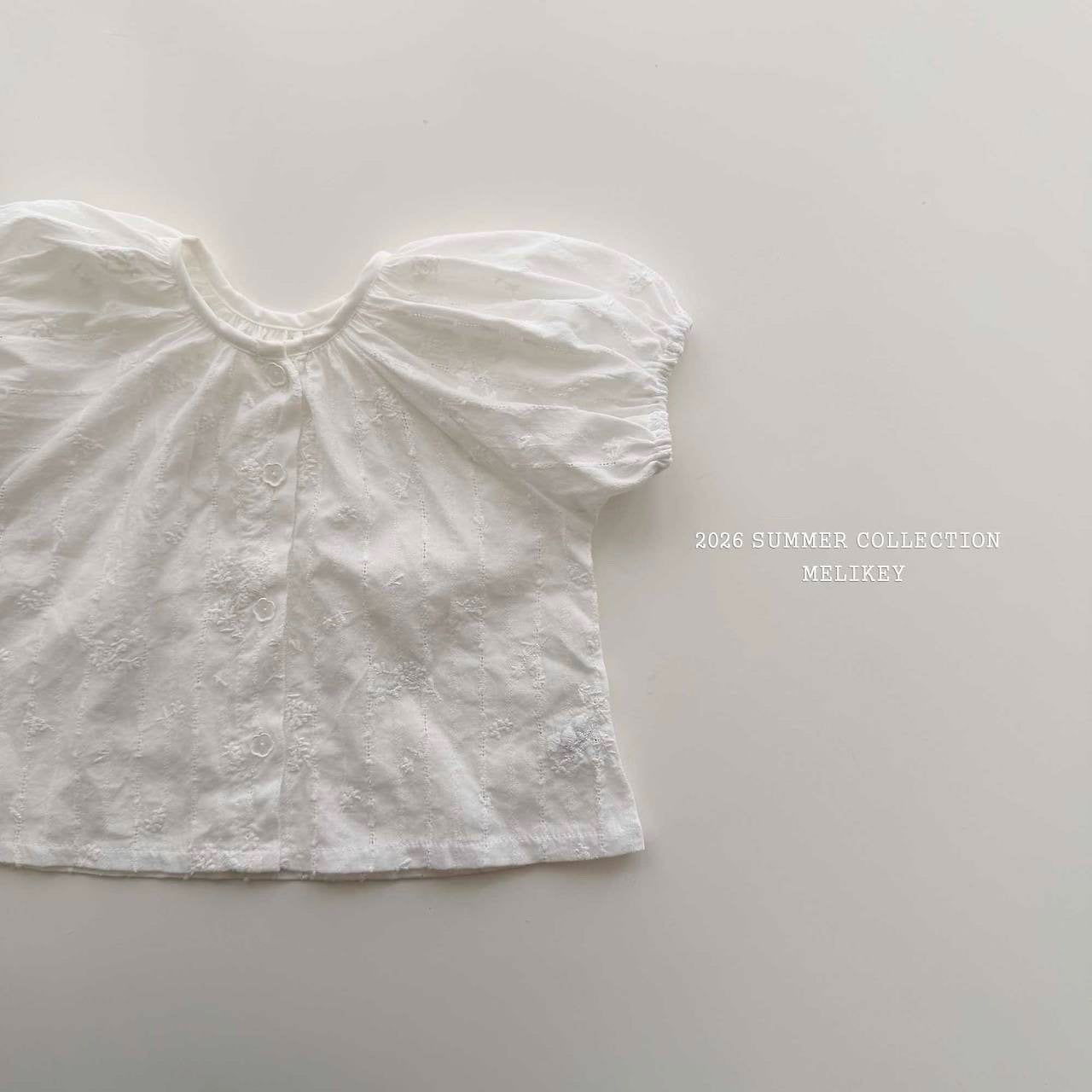 ［Melikey］Sugar shirring blouse