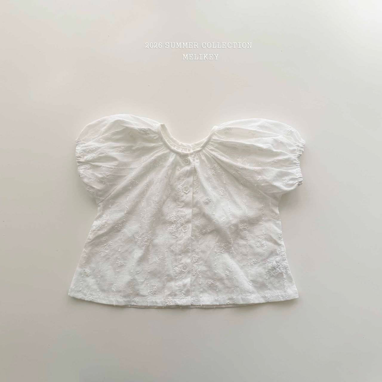 ［Melikey］Sugar shirring blouse