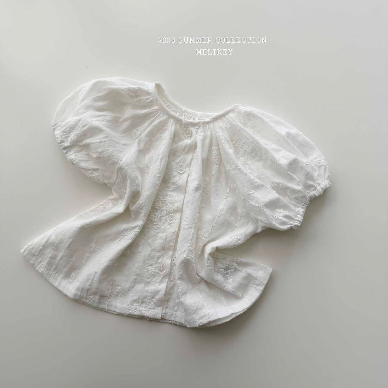 ［Melikey］Sugar shirring blouse