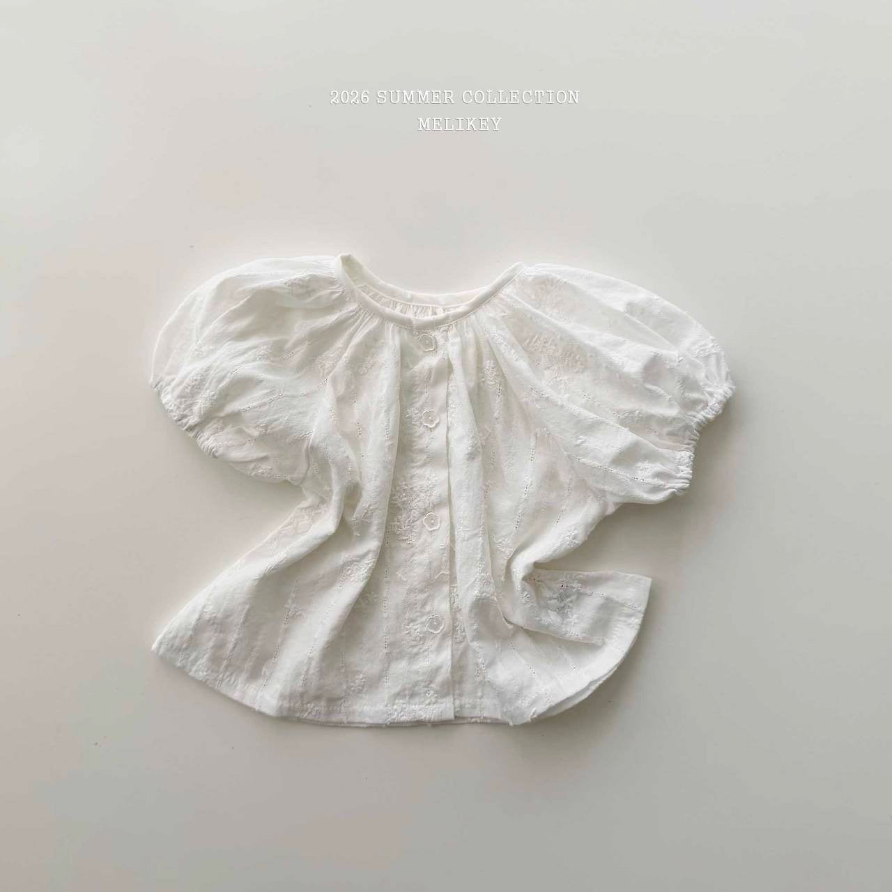 ［Melikey］Sugar shirring blouse