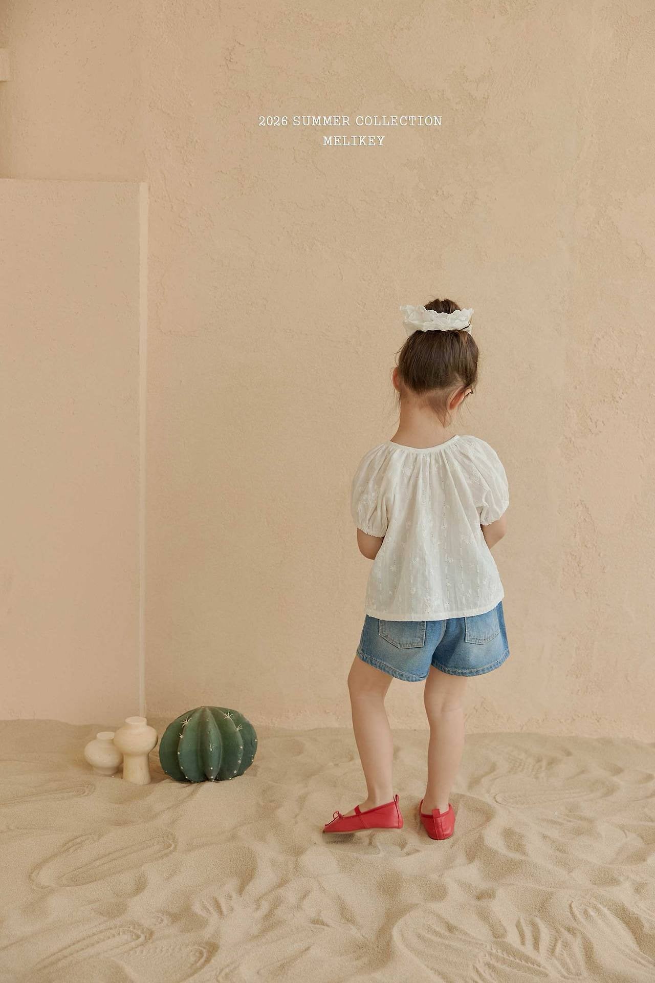 ［Melikey］Sugar shirring blouse