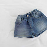 ［Melikey］Brush denim short pants