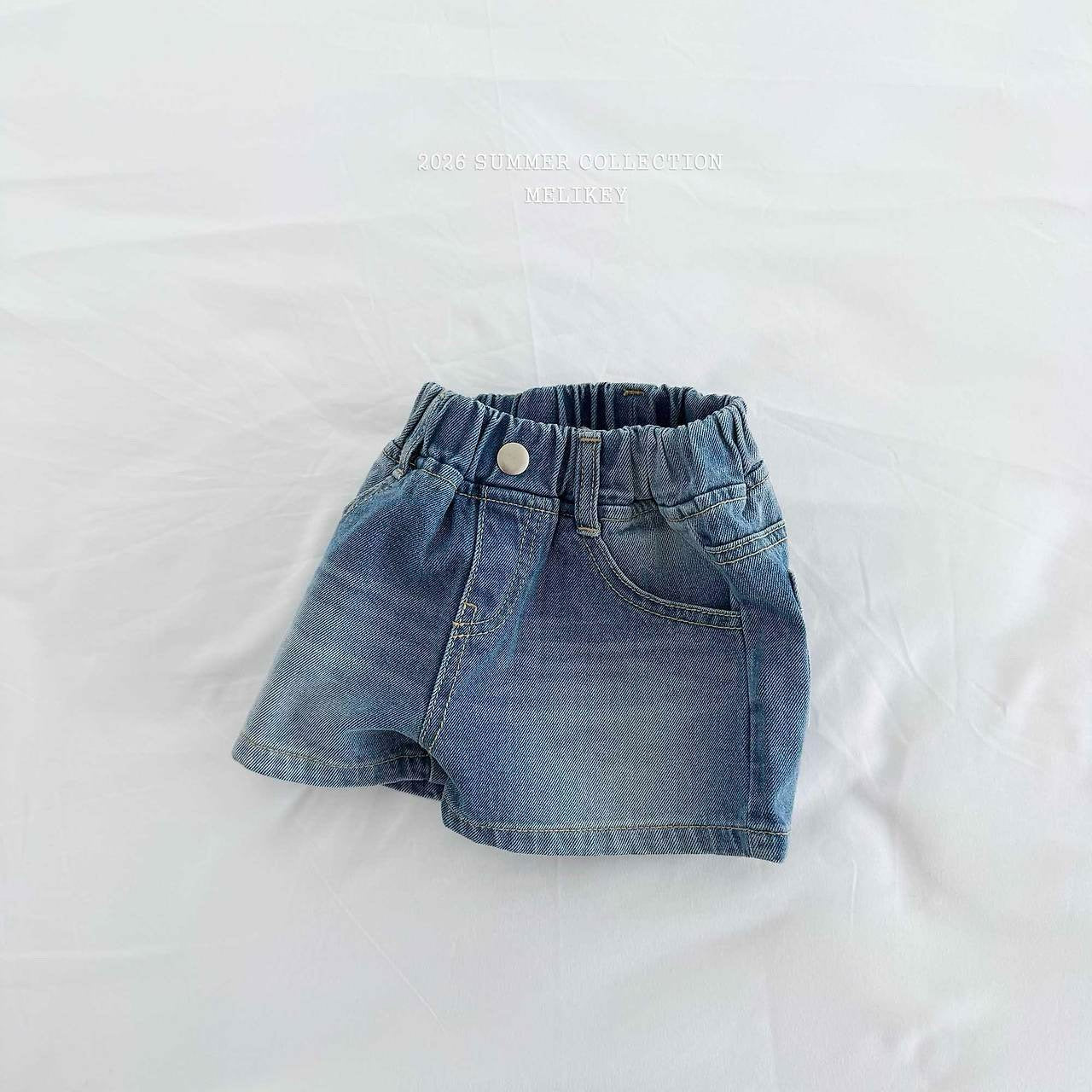 ［Melikey］Brush denim short pants