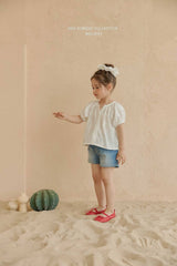 ［Melikey］Brush denim short pants