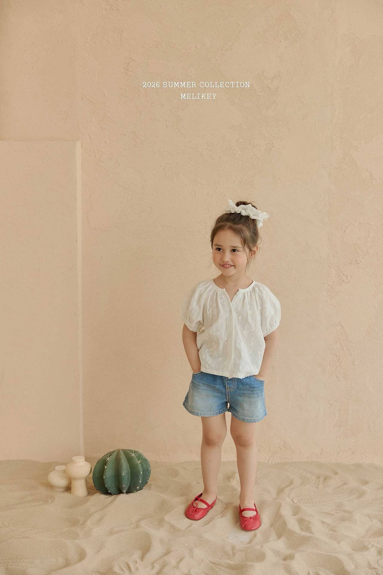 ［Melikey］Brush denim short pants