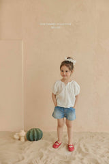 ［Melikey］Brush denim short pants